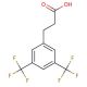 3,5-Bis(trifluoromethyl)hydrocinnamic acid (CAS 181772-16-7) - chemical structure image