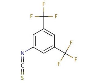 3,5-Bis(trifluoromethyl)phenyl isothiocyanate (CAS 23165-29-9) - chemical structure image
