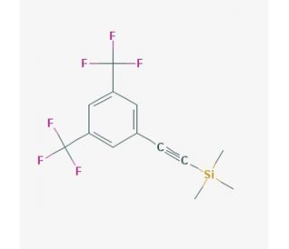 (3,5-Bis(trifluoromethyl)phenylethynyl)trimethylsilane (CAS 618092-28-7) - chemical structure image
