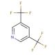 3,5-Bis(trifluoromethyl)pyridine (CAS 20857-47-0) - chemical structure image