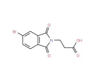 3-(5-bromo-1,3-dioxo-1,3-dihydro-2H-isoindol-2-yl)propanoic acid - chemical structure image