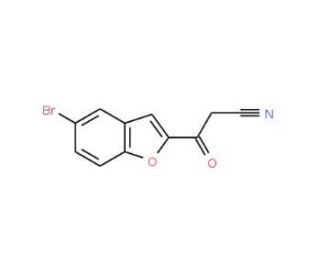 3-(5-Bromo-1-benzofuran-2-yl)-3-oxopropanenitrile - chemical structure image