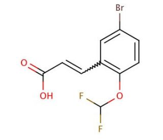3-(5-Bromo-2-difluoromethoxy-phenyl)-acrylic acid - chemical structure image