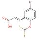 3-(5-Bromo-2-difluoromethoxy-phenyl)-acrylic acid - chemical structure image