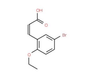 3-(5-Bromo-2-ethoxyphenyl)acrylic acid (CAS 175135-12-3) - chemical structure image