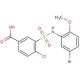 3-(5-Bromo-2-methoxy-phenylsulfamoyl)-4-chloro-benzoic acid - chemical structure image