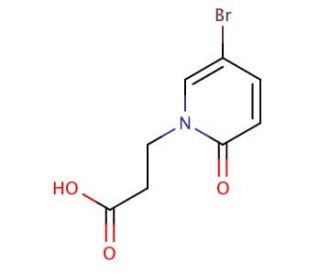 3-(5-bromo-2-oxo-1,2-dihydropyridin-1-yl)propanoic acid - chemical structure image