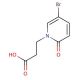 3-(5-bromo-2-oxo-1,2-dihydropyridin-1-yl)propanoic acid - chemical structure image