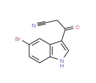 3-(5-Bromoindol-3-yl)-3-oxopropanenitrile - chemical structure image