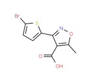 3-(5-Bromothien-2-yl)-5-methylisoxazole-4-carboxylic acid - chemical structure image