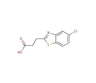 3-(5-chloro-1,3-benzothiazol-2-yl)propanoic acid - chemical structure image