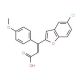 3-(5-Chloro-1-benzofuran-2-yl)-3-(4-methoxyphenyl)acrylic acid - chemical structure image