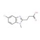 3-(5-Chloro-1-methyl-1H-benzoimidazol-2-yl)-propionic acid - chemical structure image