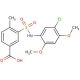 3-(5-Chloro-2,4-dimethoxy-phenylsulfamoyl)-4-methyl-benzoic acid - chemical structure image