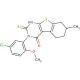 3-(5-Chloro-2-methoxy-phenyl)-2-mercapto-7-methyl-5,6,7,8-tetrahydro-3H-benzo[4,5]thieno[2,3-d]pyrimidin-4-one - chemical str