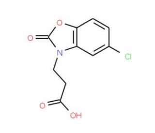 3-(5-chloro-2-oxo-1,3-benzoxazol-3(2H)-yl)propanoic acid - chemical structure image