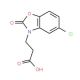 3-(5-chloro-2-oxo-1,3-benzoxazol-3(2H)-yl)propanoic acid - chemical structure image