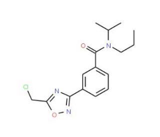 3-[5-(Chloromethyl)-1,2,4-oxadiazol-3-yl]-N-isopropyl-N-propylbenzamide - chemical structure image