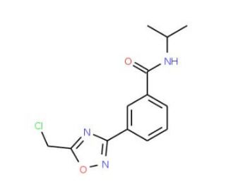 3-[5-(Chloromethyl)-1,2,4-oxadiazol-3-yl]-N-isopropylbenzamide - chemical structure image