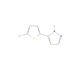 3-(5-Chlorothien-2-yl)-1H-pyrazole (CAS 166196-61-8) - chemical structure image