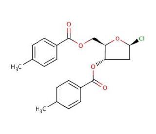 3,5-Di-O-(p-toluyl)-2-deoxy-D-ribofuranosyl chloride (CAS 4330-21-6) - chemical structure image