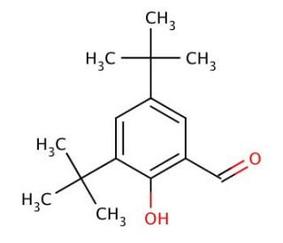 3,5-Di-tert-butyl-2-hydroxybenzaldehyde (CAS 37942-07-7) - chemical structure image