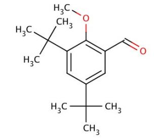 3,5-Di-tert-butyl-2-methoxybenzaldehyde (CAS 135546-15-5) - chemical structure image