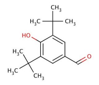 3,5-Di-tert-butyl-4-hydroxybenzaldehyde hemihydrate (CAS 207226-32-2) - chemical structure image