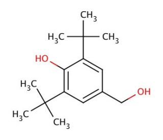 3,5-Di-tert-butyl-4-hydroxybenzyl alcohol (CAS 88-26-6) - chemical structure image