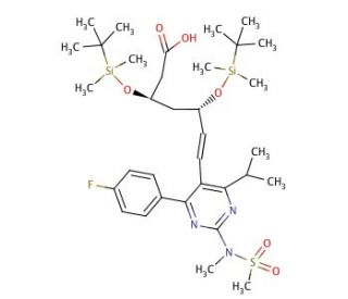3,5-Di(tert-butyldimethylsilyl) Rosuvastatin - chemical structure image
