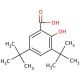 3,5-Di-tert-butylsalicylic acid (CAS 19715-19-6) - chemical structure image