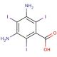 3,5-Diamino-2,4,6-triiodobenzoic Acid (CAS 5505-16-8) - chemical structure image