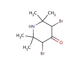 3,5-Dibromo-2,2,6,6-tetramethylpiperidin-4-one, Hydrobromide (CAS 19971-12-1) - chemical structure image