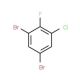 3,5-Dibromo-2-fluorochlorobenzene (CAS 1000573-27-2) - chemical structure image