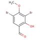 3,5-Dibromo-2-hydroxy-4-methoxybenzaldehyde (CAS 117238-61-6) - chemical structure image