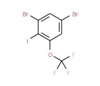 3,5-Dibromo-2-iodotrifluoromethoxybenzene - chemical structure image