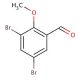 3,5-Dibromo-2-methoxybenzaldehyde (CAS 61657-65-6) - chemical structure image