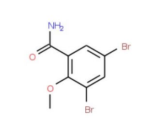 3,5-dibromo-2-methoxybenzamide - chemical structure image
