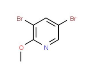 3,5-Dibromo-2-methoxypyridine (CAS 13472-60-1) - chemical structure image