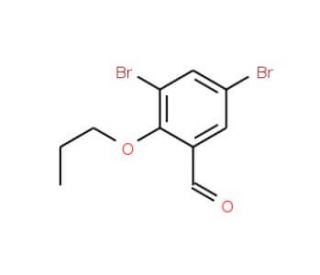 3,5-dibromo-2-propoxybenzaldehyde - chemical structure image
