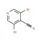 3,5-Dibromo-4-cyanopyridine (CAS 870244-34-1) - chemical structure image