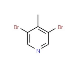 3,5-Dibromo-4-methylpyridine (CAS 3430-23-7) - chemical structure image
