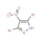 3,5-Dibromo-4-nitro-1H-pyrazole (CAS 104599-36-2) - chemical structure image