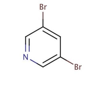 3,5-Dibromopyridine (CAS 625-92-3) - chemical structure image