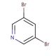 3,5-Dibromopyridine (CAS 625-92-3) - chemical structure image