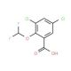 3,5-dichloro-2-(difluoromethoxy)benzoic acid - chemical structure image