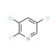 3,5-Dichloro-2-fluoropyridine (CAS 823-56-3) - chemical structure image