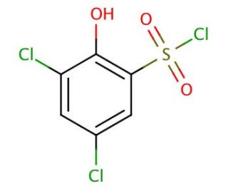 3,5-Dichloro-2-hydroxybenzenesulfonyl chloride (CAS 23378-88-3) - chemical structure image