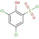 3,5-Dichloro-2-hydroxybenzenesulfonyl chloride (CAS 23378-88-3) - chemical structure image