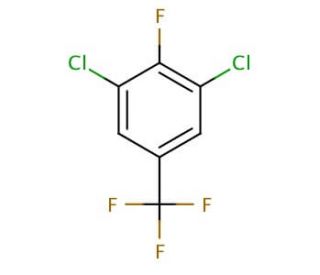 3,5-Dichloro-4-fluorobenzotrifluoride (CAS 77227-81-7) - chemical structure image